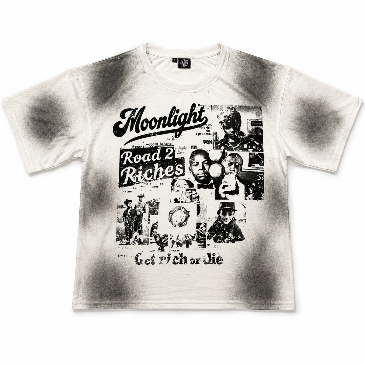 MOONLIGHT ROAD 2 RICHES WHITE TEE
