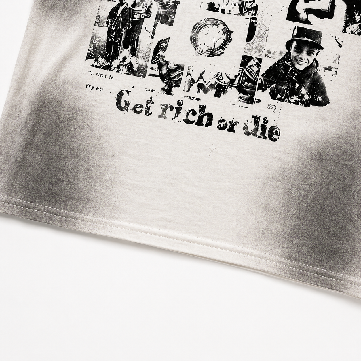 GET RICH OR DIE WHITE TEE