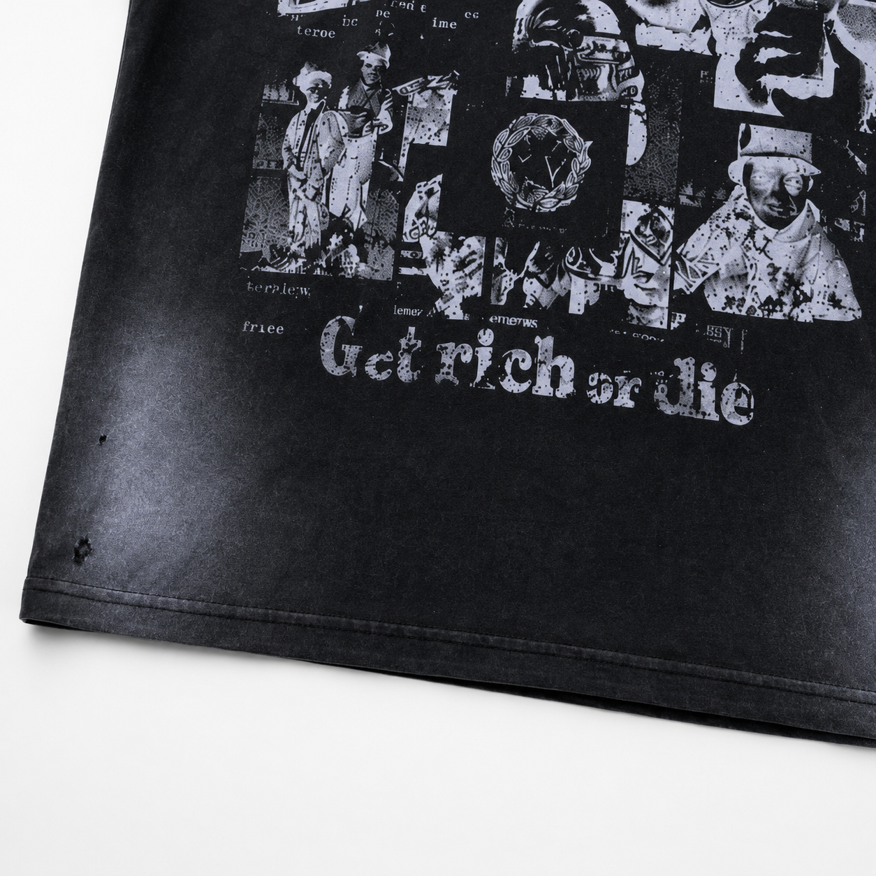GET RICH OR DIE BLACK TEE