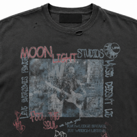 After dark Black tee